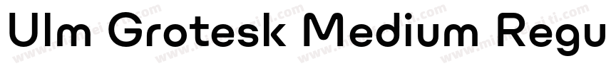 Ulm Grotesk Medium Regular字体转换